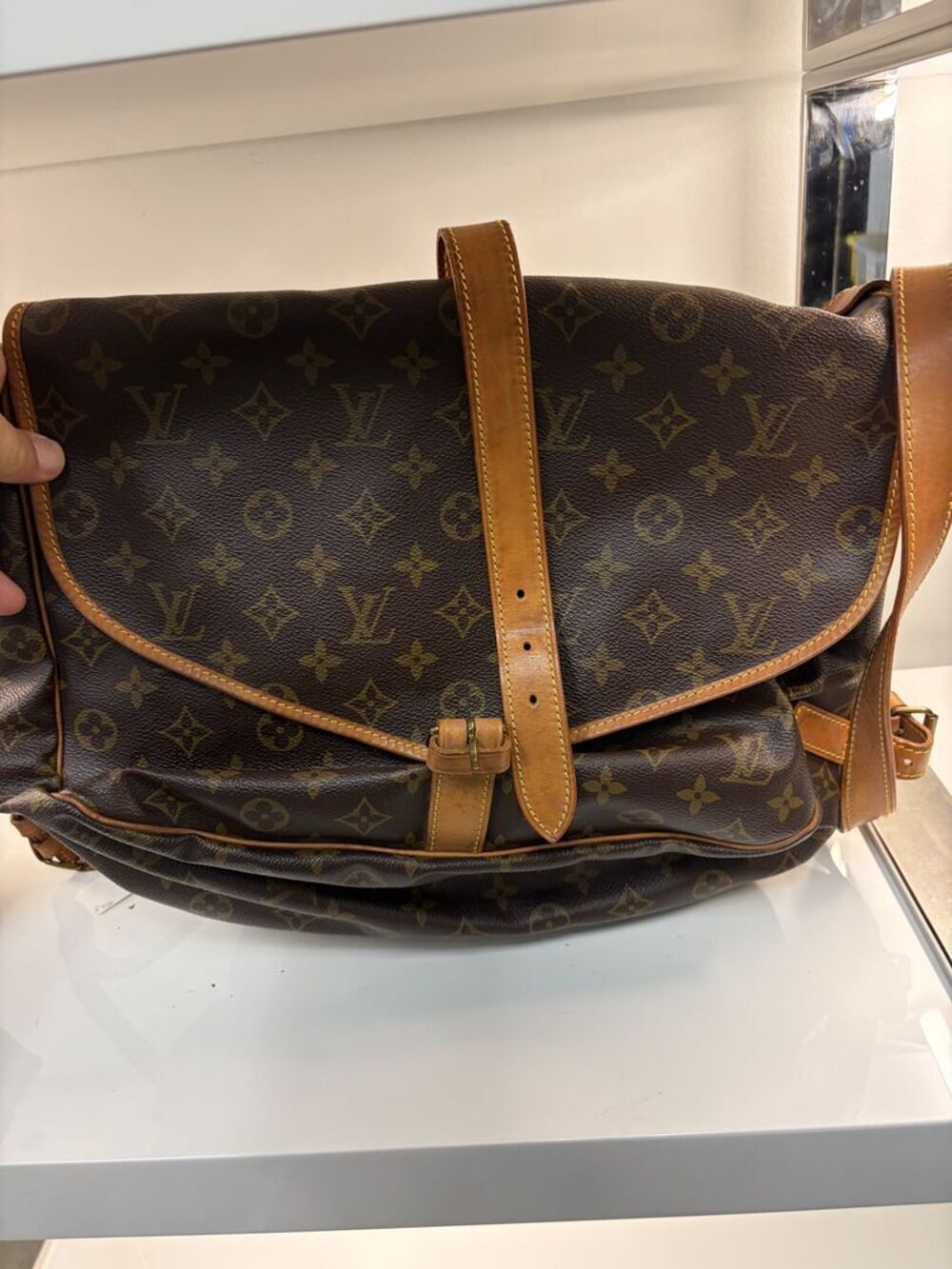 Louis Vuitton Vintage Monogram Saumur 35 Messenger Bag